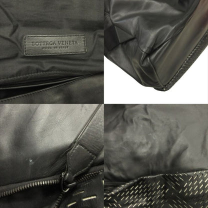 Bottega Veneta Perforated Messenger Bag Shoulder Intrecciato Black