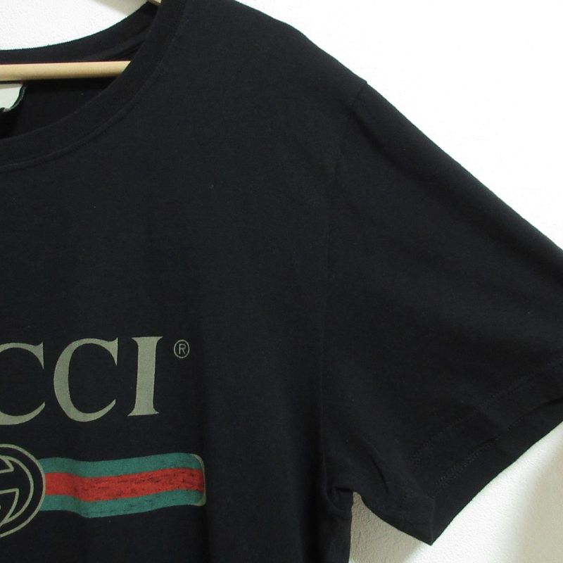 Gucci Michele Era Classic Logo Washed Oversize T-Shirt S Black