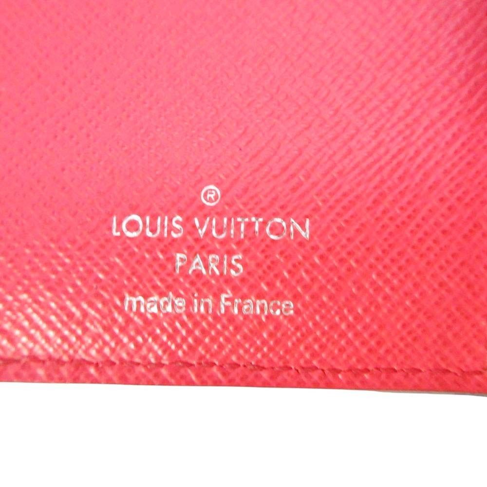 Louis Vuitton Supreme Epi Chain Compact Wallet Bifold Red