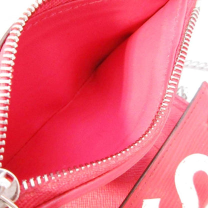 Louis Vuitton Supreme Epi Chain Compact Wallet Bifold Red