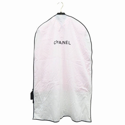 Chanel Silk Twill CC Logo Dot Sleeveless Shirt Blouse Top Button 38 Pink