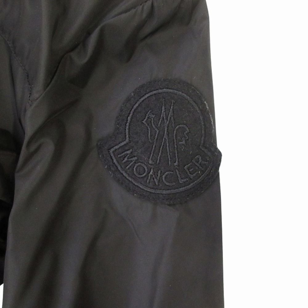 Moncler Cinabre Giubbotto Kids Frill Nylon Jacket Hood 130 cm Black