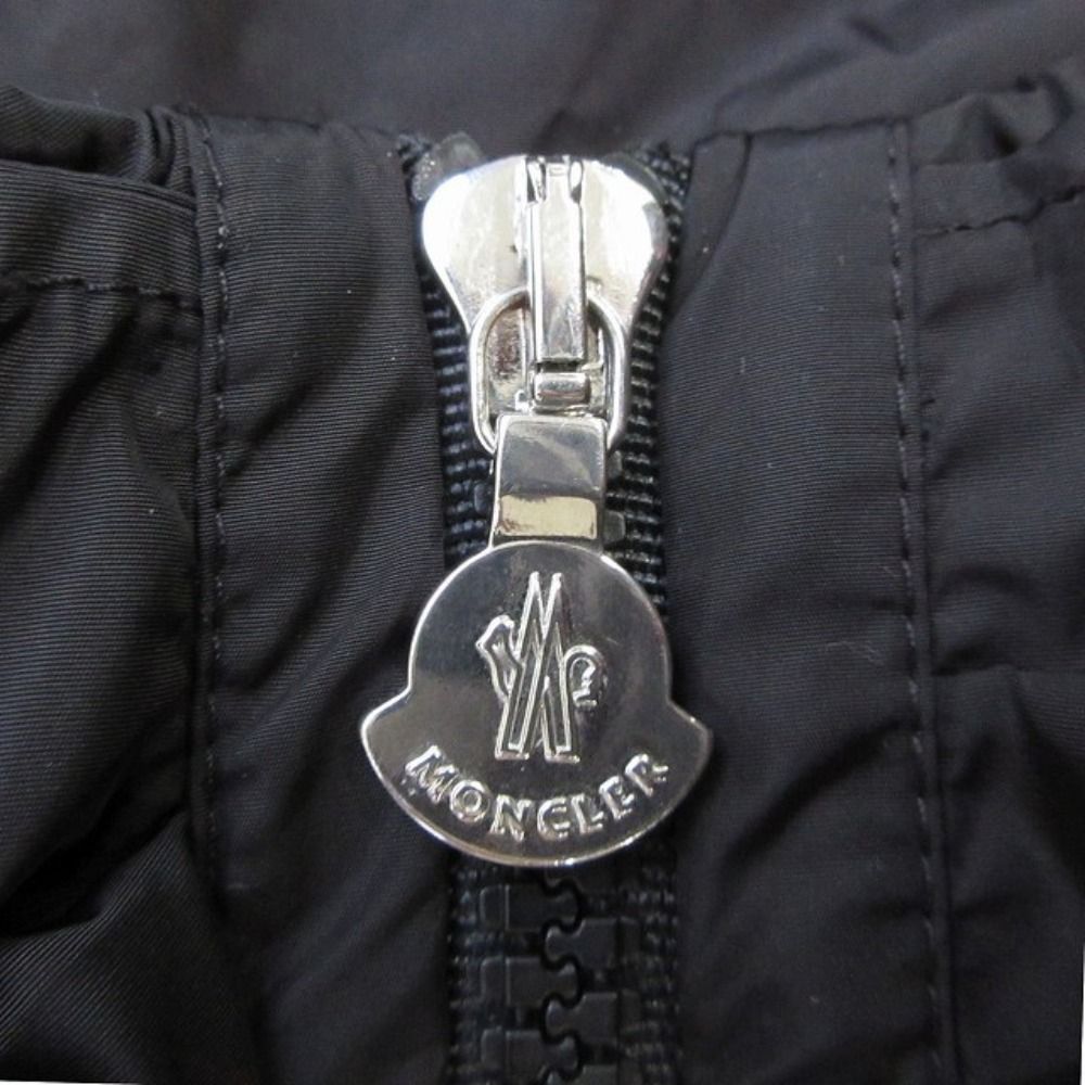 Moncler Cinabre Giubbotto Kids Frill Nylon Jacket Hood 130 cm Black