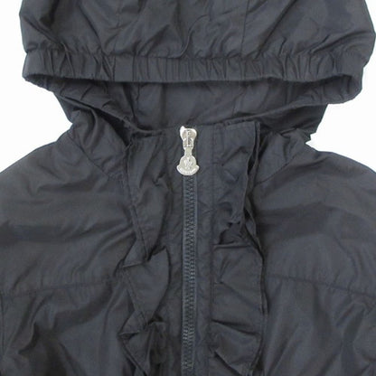 Moncler Cinabre Giubbotto Kids Frill Nylon Jacket Hood 130 cm Black