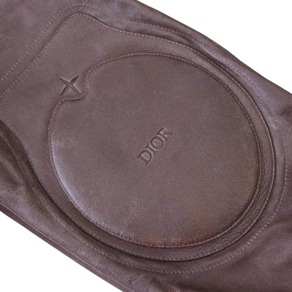 Dior Stone Island Lambskin Jacket Distressed 48 Brown