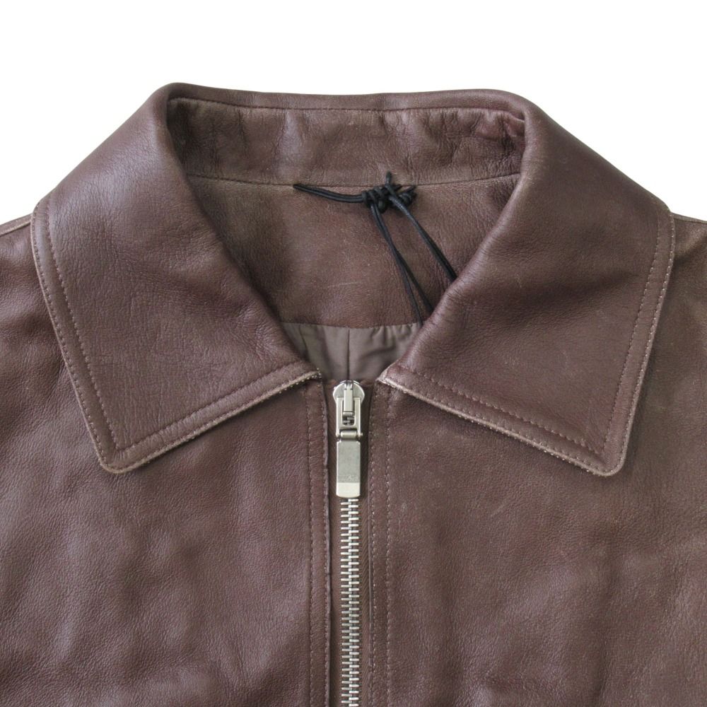Dior Stone Island Lambskin Jacket Distressed 48 Brown