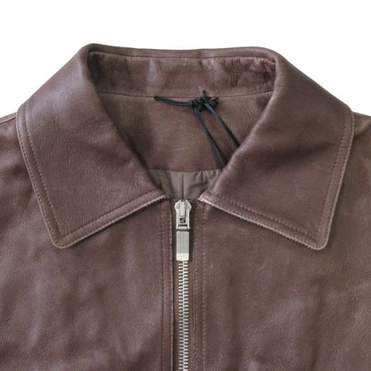 Dior Stone Island Lambskin Jacket Distressed 48 Brown