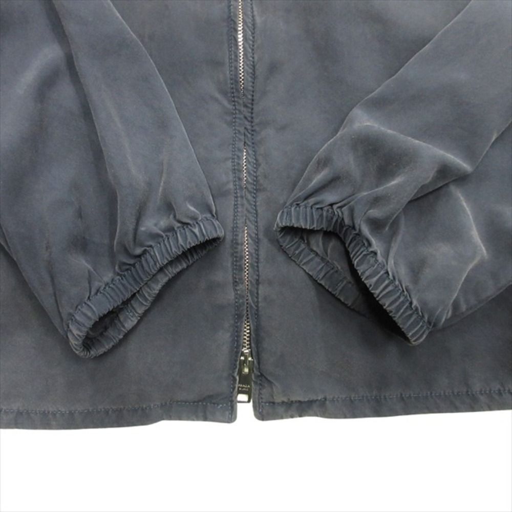 Prada Triangle Patch Silk Jacket Raf Simons Era M Navy