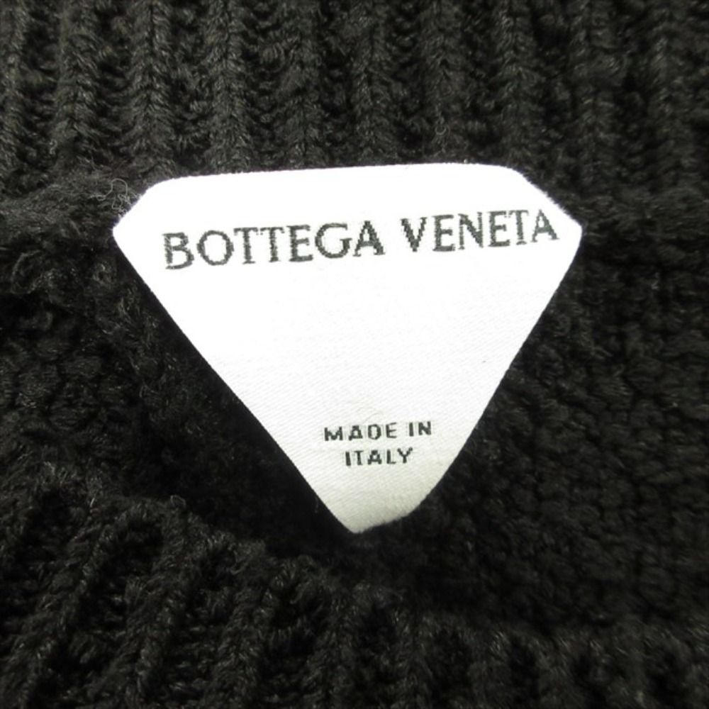Bottega Veneta Back Open Knit Vest Sleeveless Sweater XS Black