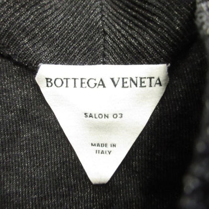 Bottega Veneta Cross Stitch Knit Sweater Wool Metal Neck L Black Paraquito Green