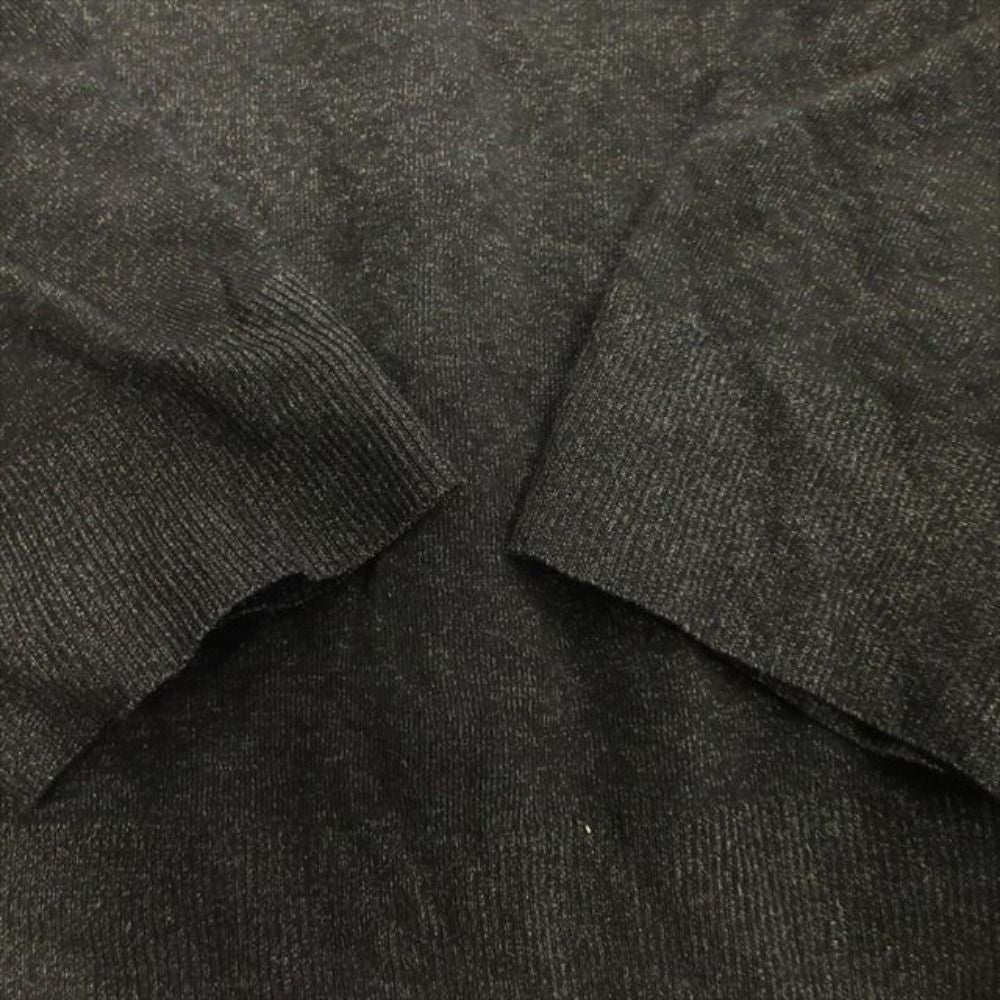 Bottega Veneta Cross Stitch Knit Sweater Wool Metal Neck L Black Paraquito Green