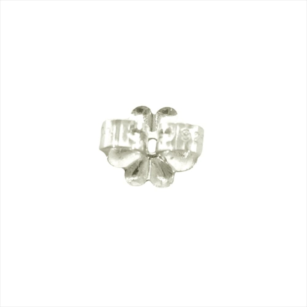 Tiffany & Co Polished Flower Stud Earrings Both Ears Silver