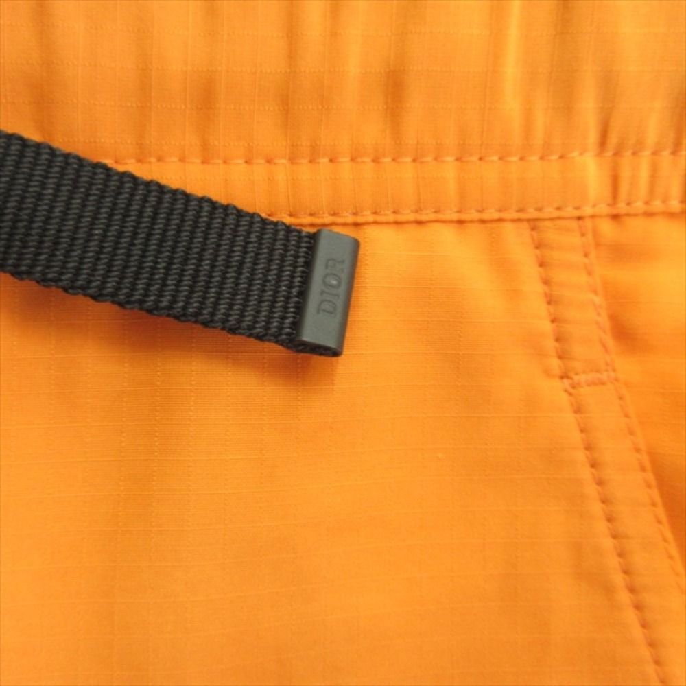 Dior Roller Buckle Co Star Bermuda Shorts Nylon Drawstring 48 Orange