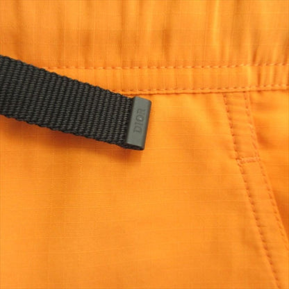 Dior Roller Buckle Co Star Bermuda Shorts Nylon Drawstring 48 Orange