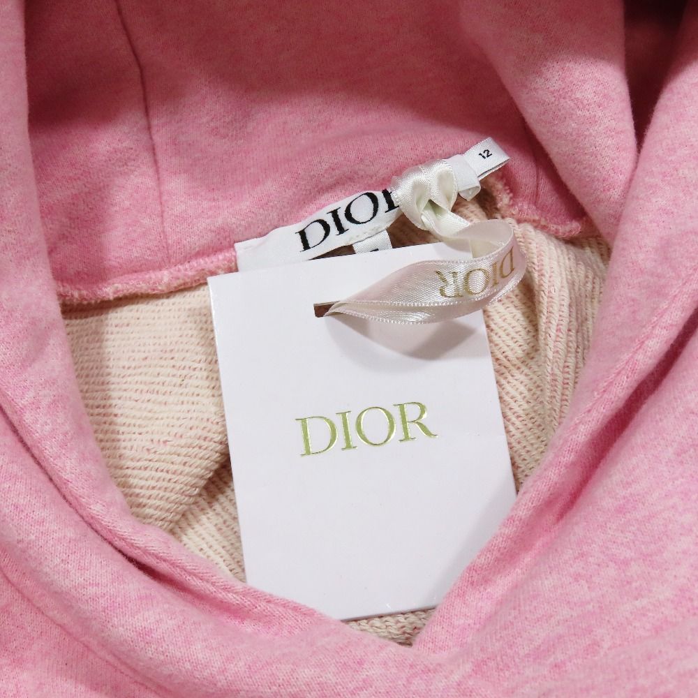 Dior Baby Pullover Hoodie Sweatshirt Dress Long Sleeve Rabbit Patch Top 12 Pink