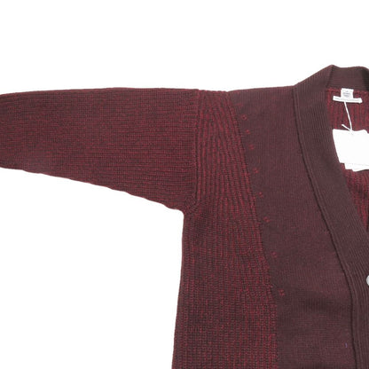 Hermes Cashmere Over Silhouette Long Cardigan Melange Knit Sweater Long Sleeve