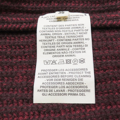 Hermes Cashmere Over Silhouette Long Cardigan Melange Knit Sweater Long Sleeve