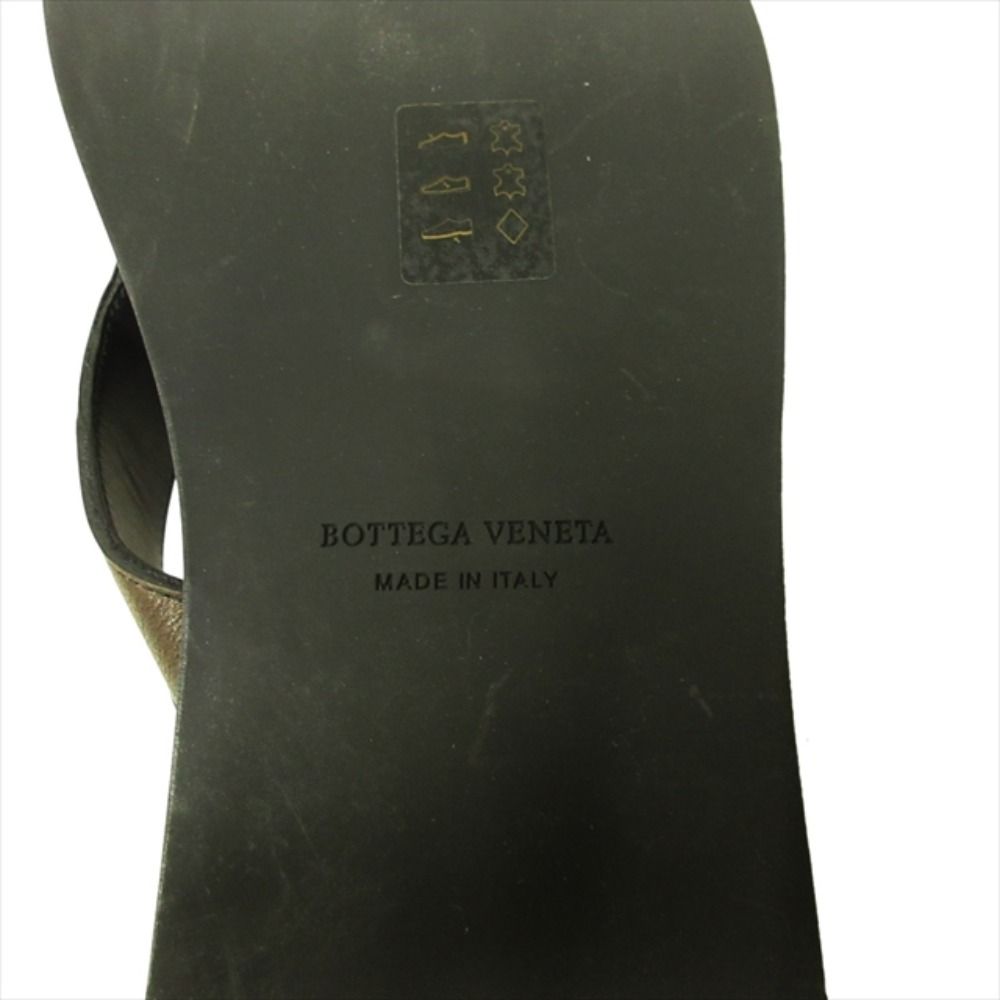 Bottega Veneta Leather Thong Sandals Shoes Beach Intrecciato 40 Brown