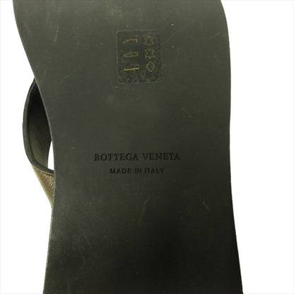 Bottega Veneta Leather Thong Sandals Shoes Beach Intrecciato 40 Brown