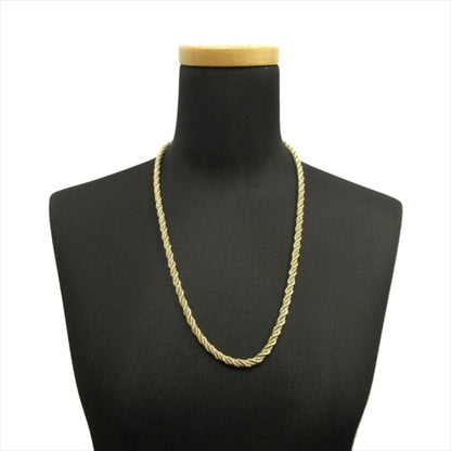 Dior Twist Chain Necklace Vintage 60 cm Gold Silver