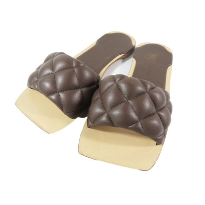 Bottega Veneta Intrecciato Leather Slides Padded Sandals Quilted Shoes