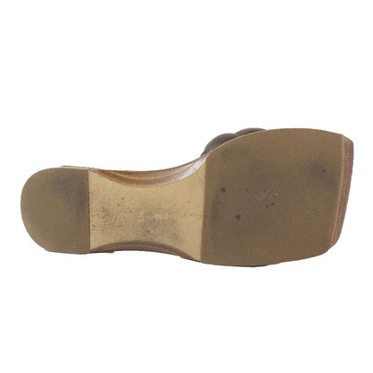 Bottega Veneta Intrecciato Leather Slides Padded Sandals Quilted Shoes