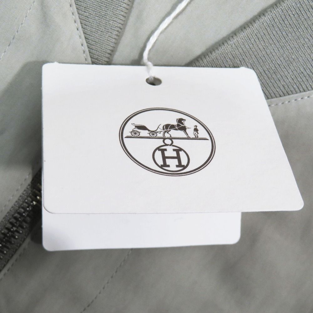Hermes Series Button Zip Up Vest Jacket Sleeveless Light 50 Gray