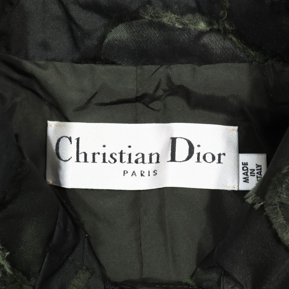 Dior Poly Jacket Nylon Zip Shirt Camouflage 40 Khaki
