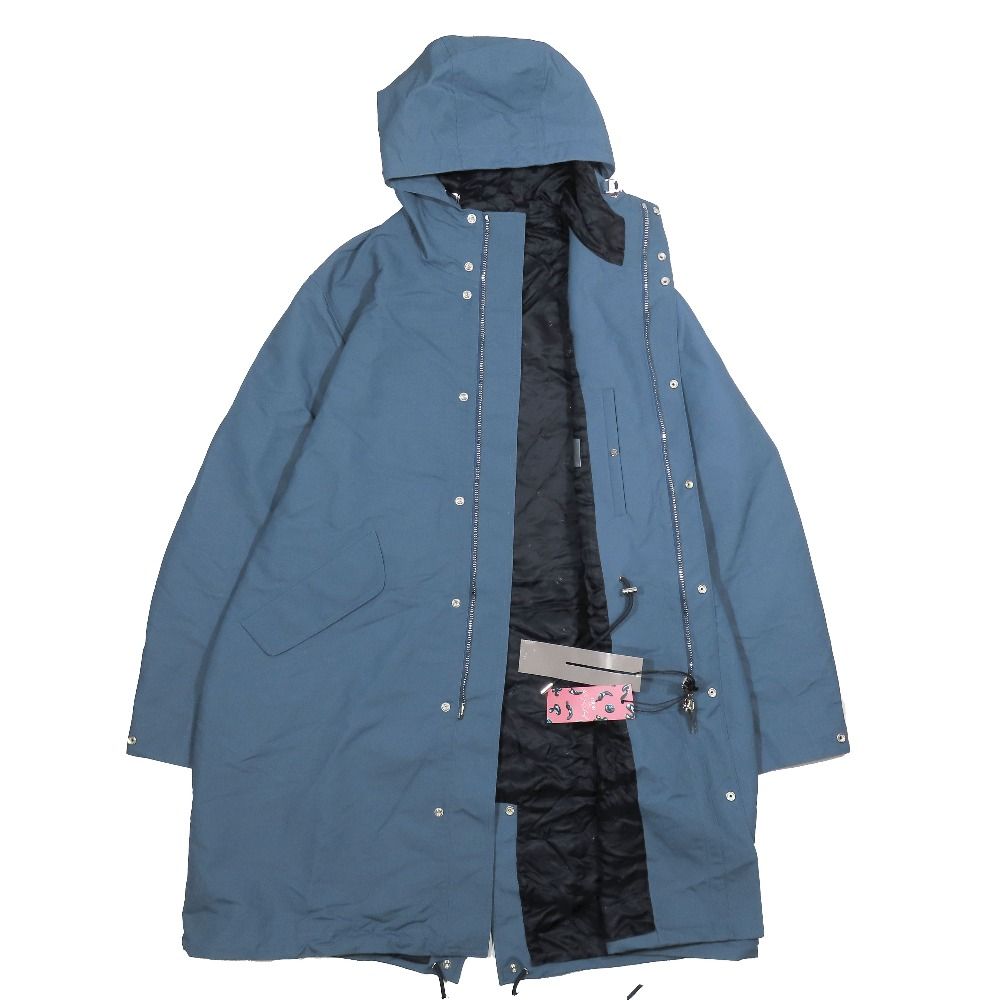 Dior Kenny Scharf Nylon Mod Coat Logo Embroidery Hoodie 48 Blue