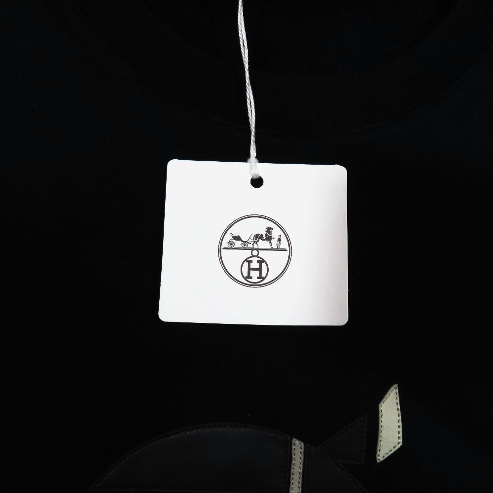 Hermes Chevaux en Symetrie Sweatshirt Shirt Brushed Lining Sheepskin Trim