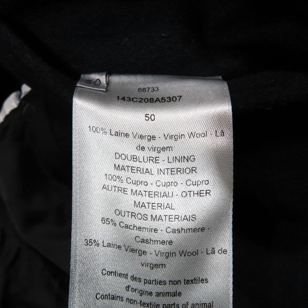 Dior Napoleon Jacket Double Breasted Short Coat Cropped Wool Cashmere Long