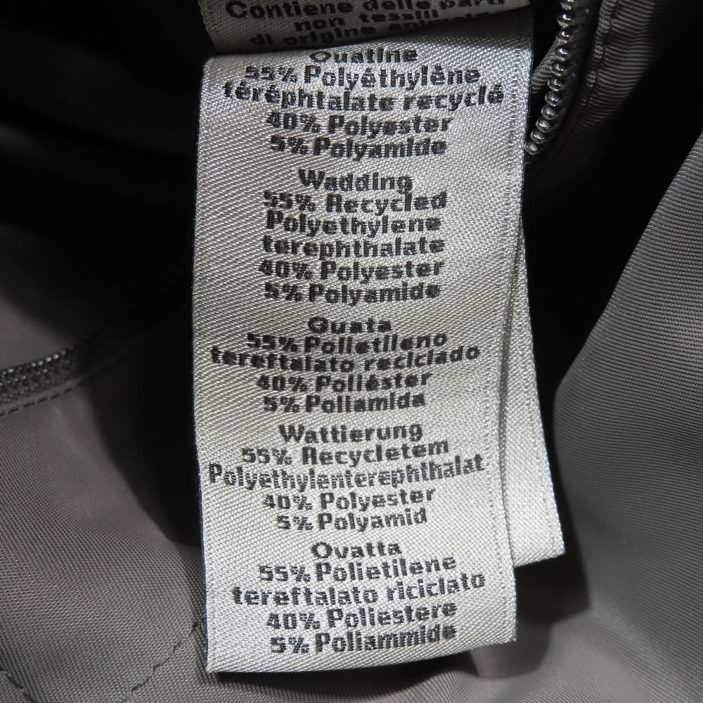 Hermes Lambskin Leather Trim Dead Coat Military Long Knit Cara Outer 46 Beige