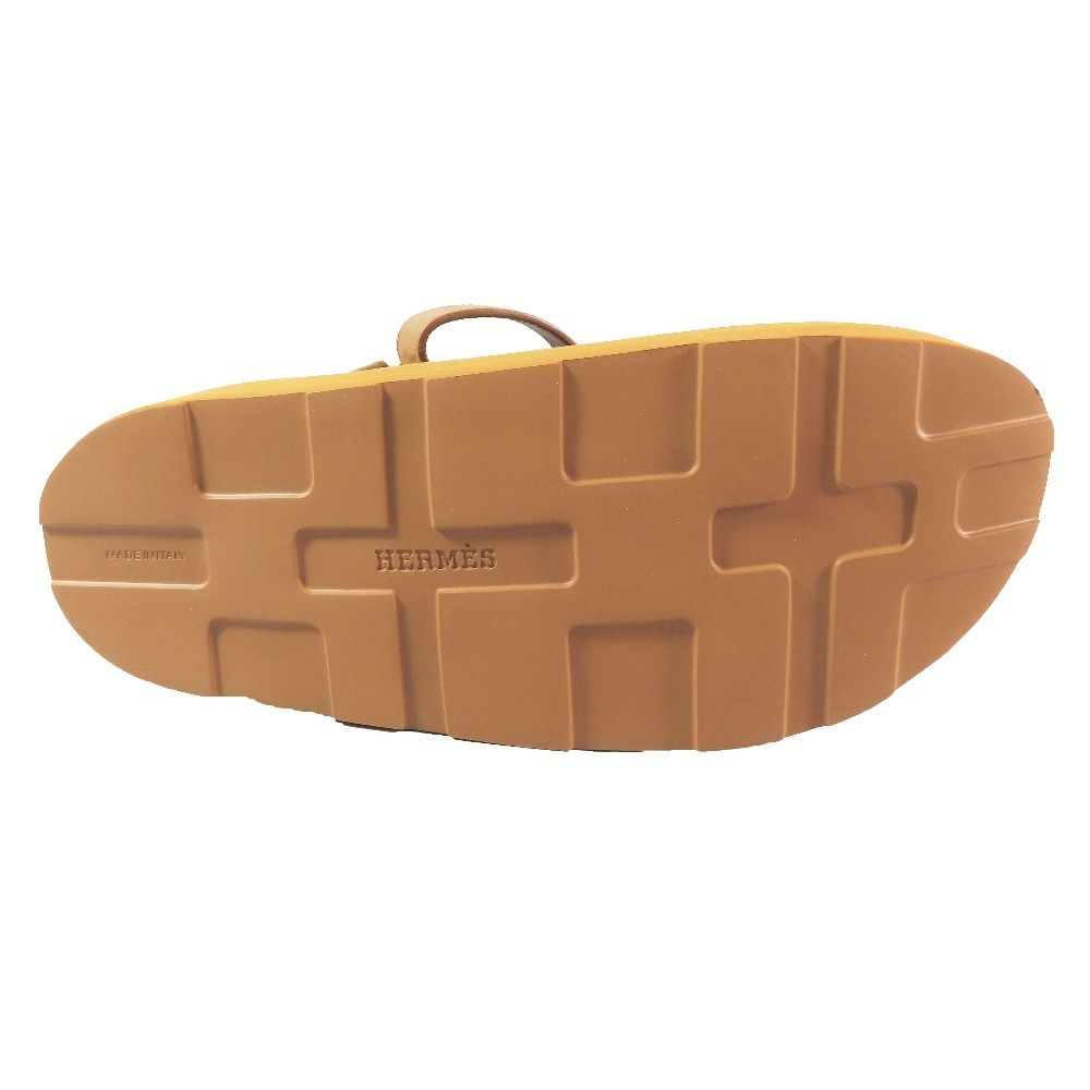 Hermes Enid Thick Sole Sandals Shoes Platform Diamant Buckle Logo
