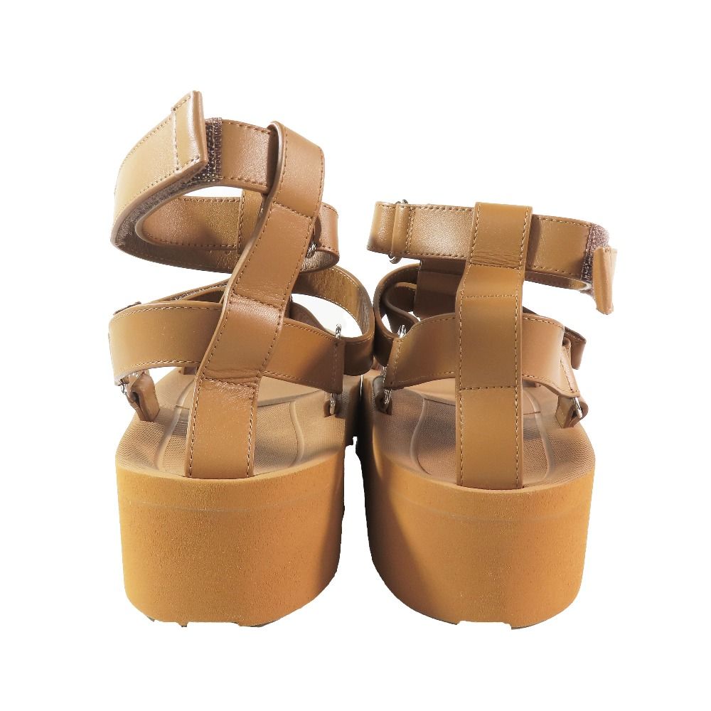 Hermes Enid Thick Sole Sandals Shoes Platform Diamant Buckle Logo