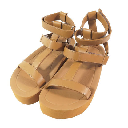 Hermes Enid Thick Sole Sandals Shoes Platform Diamant Buckle Logo