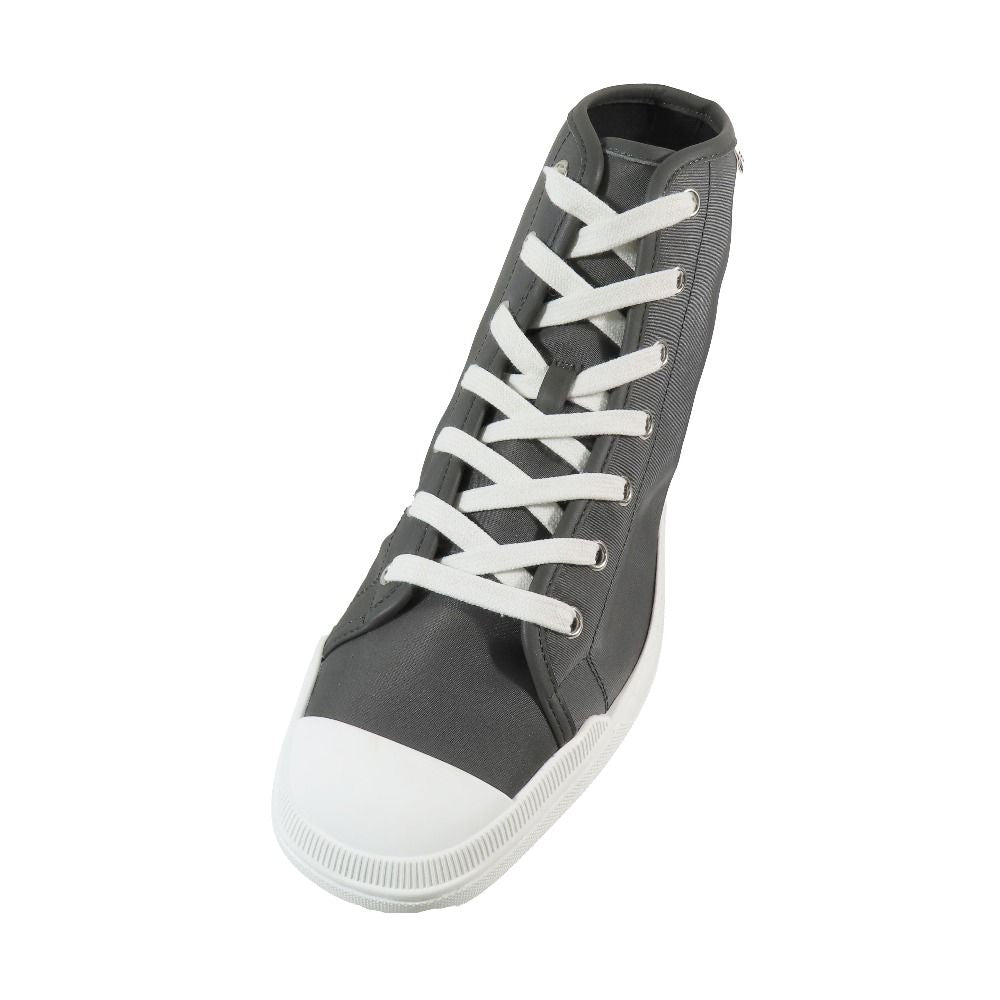Hermes Express Nylon High Cut Sneakers Shoes Logo 40.5 Gray