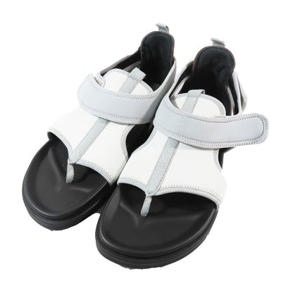 Hermes Giorno Sandals Shoes Technical Jersey Velcro 42.5 Gray Black