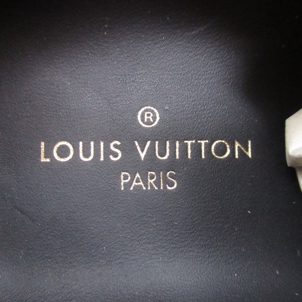 Louis Vuitton Monogram Davis Shoes Thick Sole Platform Lace Up Leather