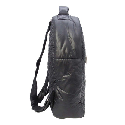 Chanel CC Logo Quilted Backpack Purse Black