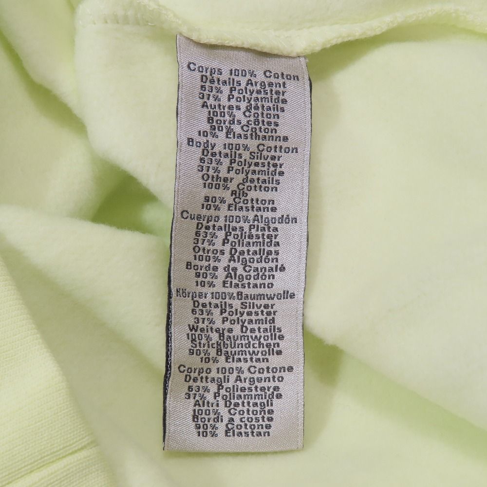 Hermes Scub'h Sweatshirt Pullover Top Brushed Lining XS Neon Yellow