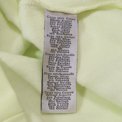 Hermes Scub'h Sweatshirt Pullover Top Brushed Lining XS Neon Yellow