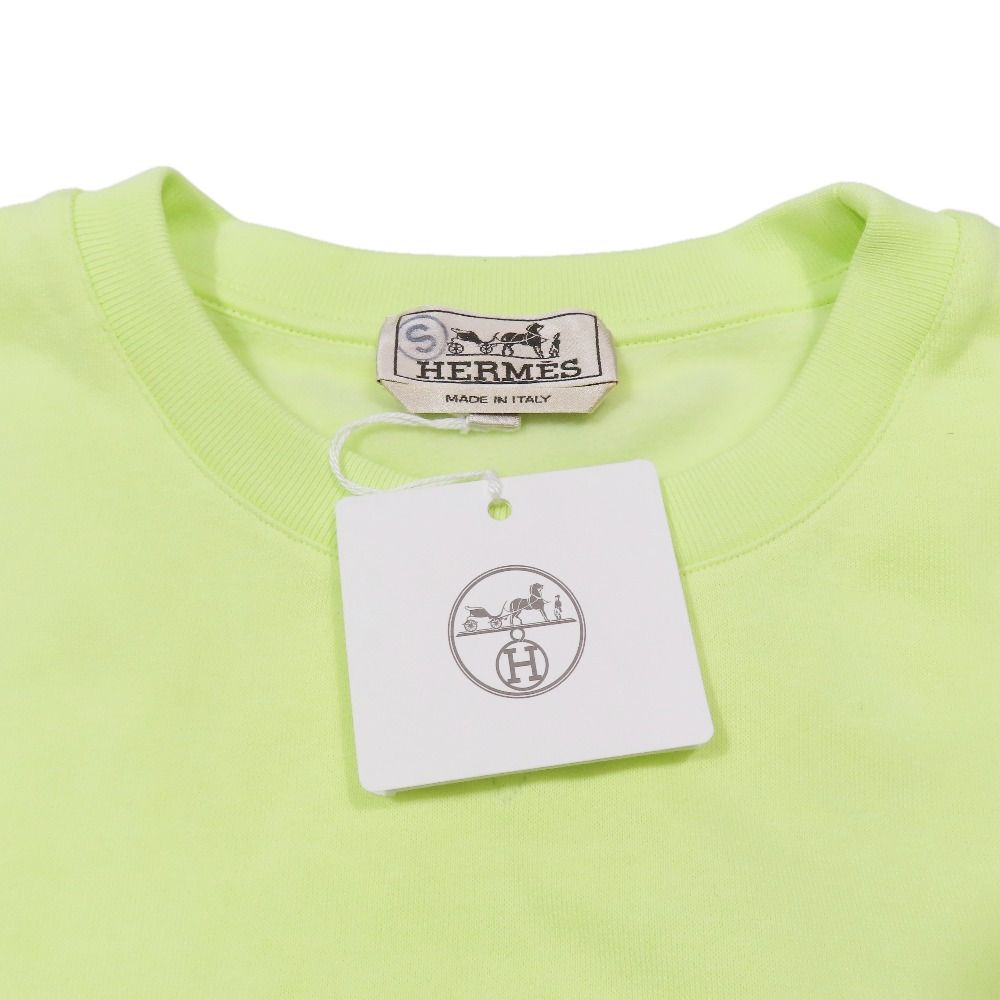 Hermes Chevaux en Symetrie Sweatshirt Shirt Brushed Lining Sheepskin Trim
