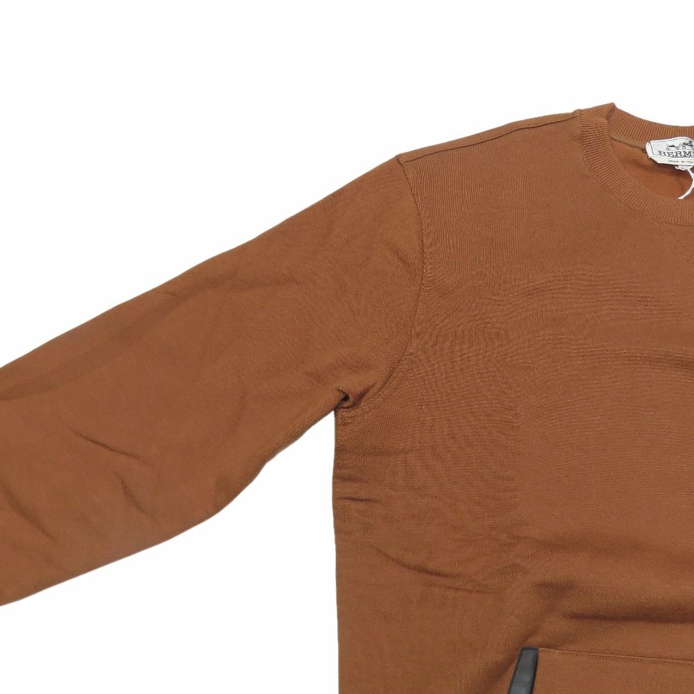 Hermes Sweatshirt Trainers Long Sleeve Crew Neck Kangal Pocket Brushed Lining