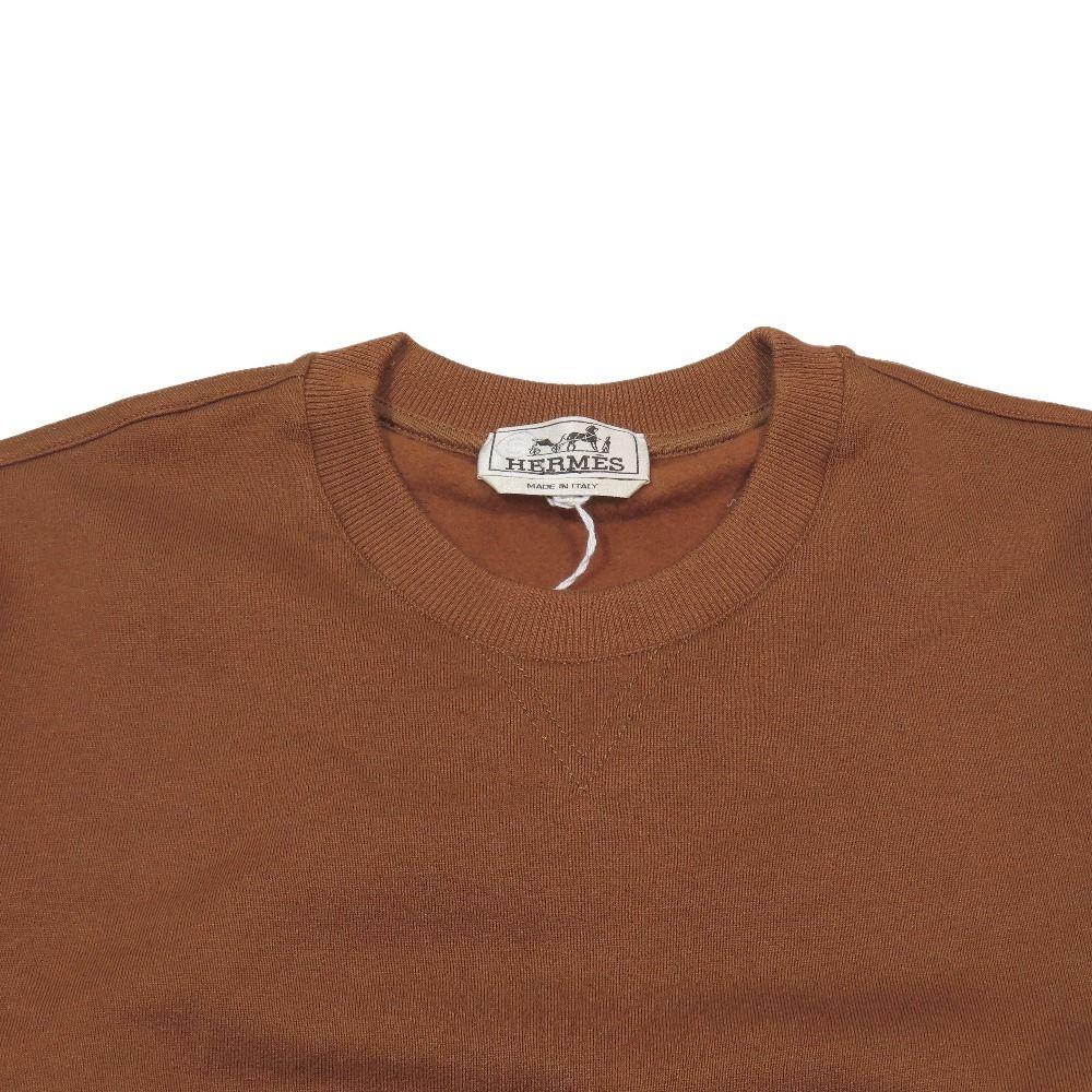 Hermes Sweatshirt Trainers Long Sleeve Crew Neck Kangal Pocket Brushed Lining