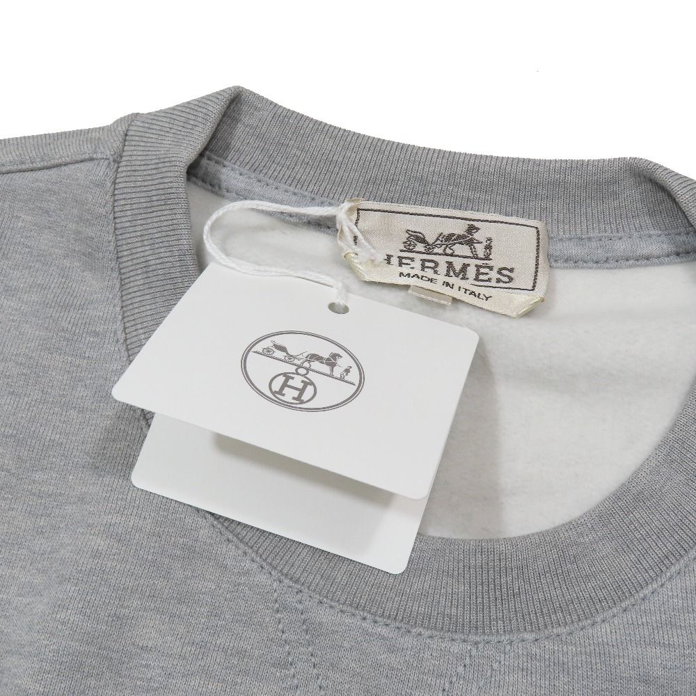 Hermes Scub'h Sweatshirt Pullover Top Brushed Lining M Gray