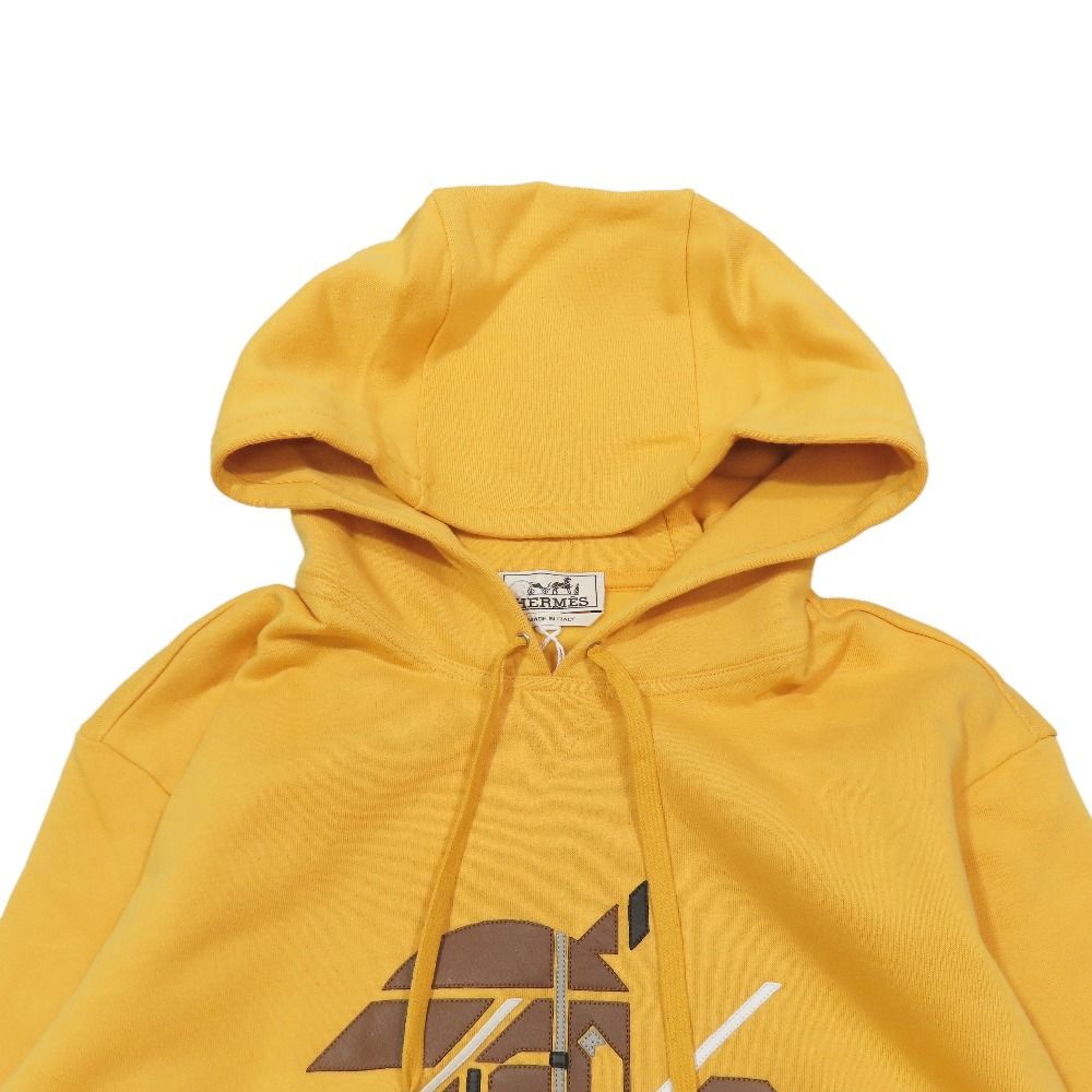 Hermes Chevaux en Symetrie Pullover Hoodie Sweatshirt Long Sleeve Brushed