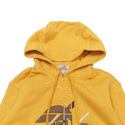 Hermes Chevaux en Symetrie Pullover Hoodie Sweatshirt Long Sleeve Brushed