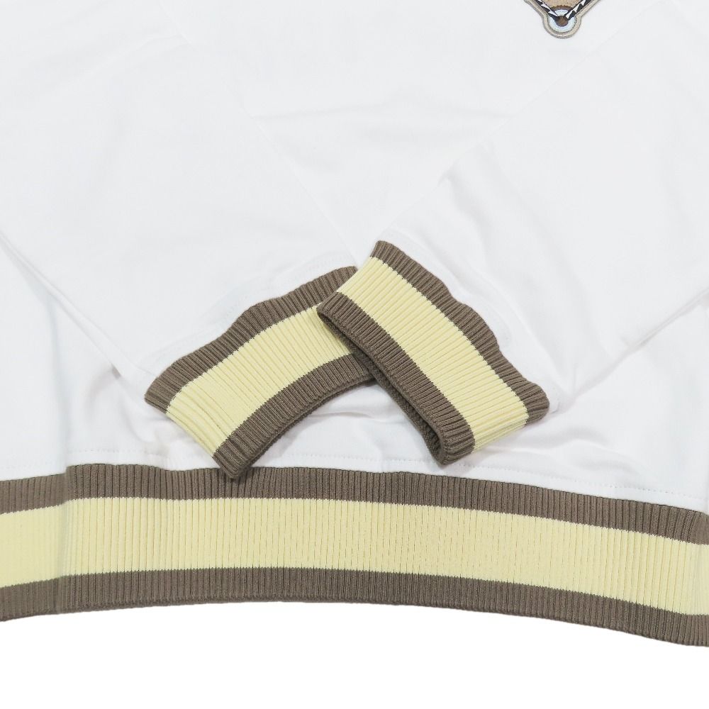 Hermes Figure Artistic Sweatshirt Trainers V-neck Patch Embroidery 42 White