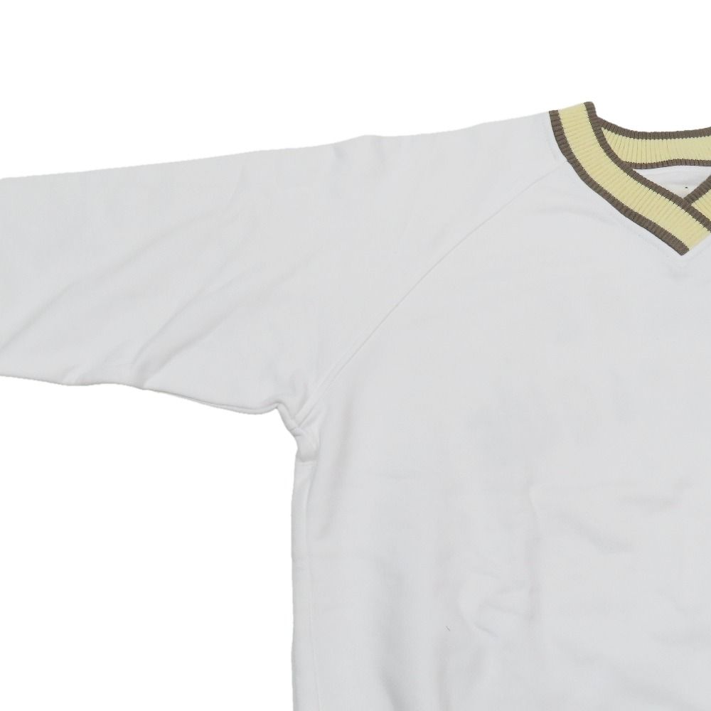 Hermes Figure Artistic Sweatshirt Trainers V-neck Patch Embroidery 42 White