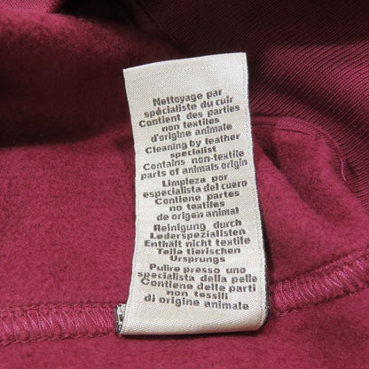 Hermes Etriers Decales Armor de Carre Leather Patch Hoodie Brushed Lining Wine